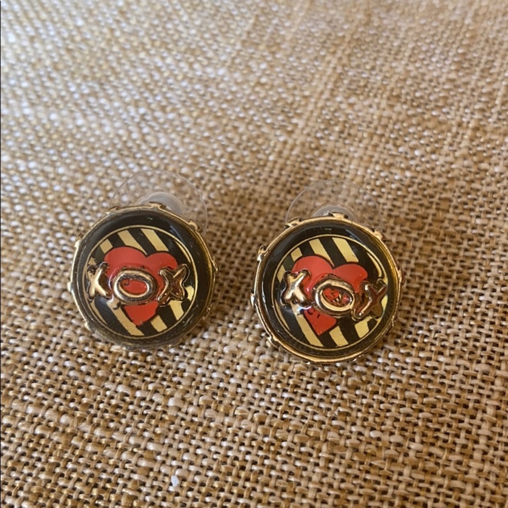 Betsey Johnson XOX earrings